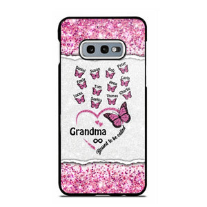 Personalized Blessed To Be Called Grandma Nana Mommy Butterfly Kid Name 3D Printed Phonecase 22NOV-HQ04