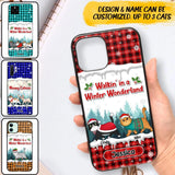 Personalized Walkin' In A Winter Wonderland Meowy Catmas Cat Lovers Caro Snow 3D Printed Phonecase 22NOV-DT04