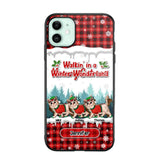 Personalized Walkin' In A Winter Wonderland Meowy Catmas Cat Lovers Caro Snow 3D Printed Phonecase 22NOV-DT04