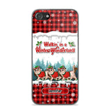 Personalized Walkin' In A Winter Wonderland Meowy Catmas Cat Lovers Caro Snow 3D Printed Phonecase 22NOV-DT04