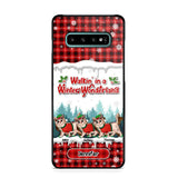 Personalized Walkin' In A Winter Wonderland Meowy Catmas Cat Lovers Caro Snow 3D Printed Phonecase 22NOV-DT04