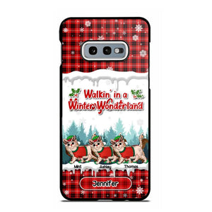 Personalized Walkin' In A Winter Wonderland Meowy Catmas Cat Lovers Caro Snow 3D Printed Phonecase 22NOV-DT04