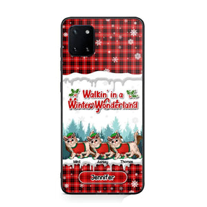 Personalized Walkin' In A Winter Wonderland Meowy Catmas Cat Lovers Caro Snow 3D Printed Phonecase 22NOV-DT04