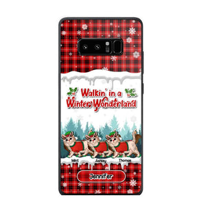 Personalized Walkin' In A Winter Wonderland Meowy Catmas Cat Lovers Caro Snow 3D Printed Phonecase 22NOV-DT04