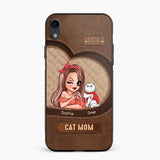 Personalized Cat Mom I Love Cat 3D Printed Phonecase 22NOV-HQ08