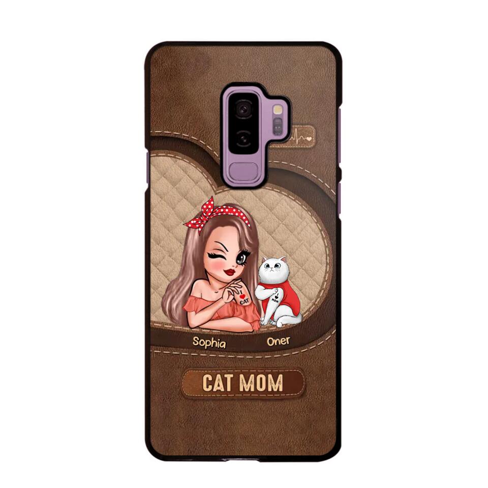 Personalized Cat Mom I Love Cat 3D Printed Phonecase 22NOV-HQ08