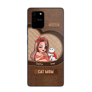 Personalized Cat Mom I Love Cat 3D Printed Phonecase 22NOV-HQ08