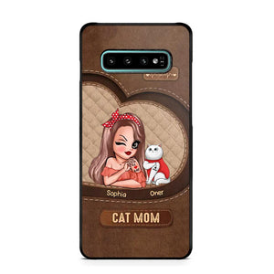 Personalized Cat Mom I Love Cat 3D Printed Phonecase 22NOV-HQ08