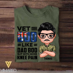 Personalized Vet Australian Bod Like Dad Bod But With More Knee Pain Tshirt Printed NOV22-DT09