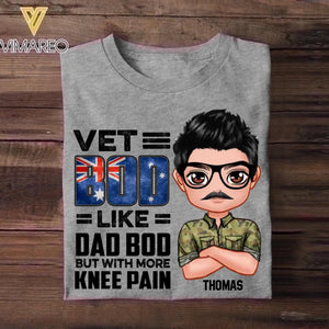 Personalized Vet Australian Bod Like Dad Bod But With More Knee Pain Tshirt Printed NOV22-DT09