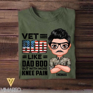 Personalized Vet US Bod Like Dad Bod But With More Knee Pain Tshirt Printed NOV22-DT09