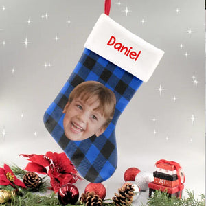 Personalized Your Image Family With Name Christmas Stocking QTHQ1111