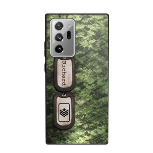 Personalized Canadian Solider/ Veteran Camo Rank 3D Printed Phonecase 22NOV-DT11