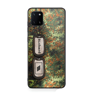 Personalized German Solider/ Veteran Camo Rank 3D Printed Phonecase 22NOV-DT11