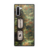 Personalized German Solider/ Veteran Camo Rank 3D Printed Phonecase 22NOV-DT11