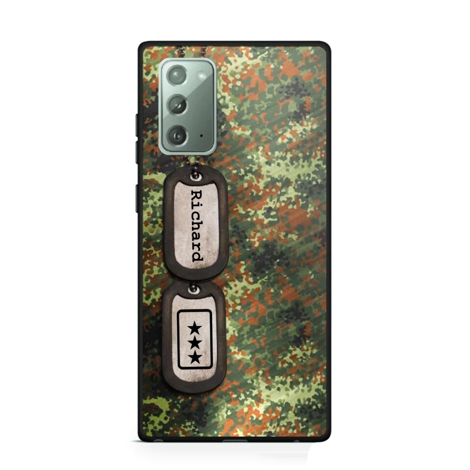 Personalized Sweden Solider/ Veteran Camo Rank 3D Printed Phonecase 22NOV-DT11