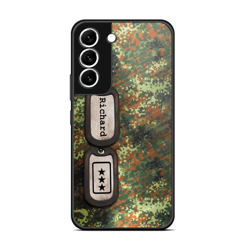 Personalized Sweden Solider/ Veteran Camo Rank 3D Printed Phonecase 22NOV-DT11