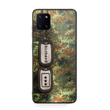 Personalized Sweden Solider/ Veteran Camo Rank 3D Printed Phonecase 22NOV-DT11