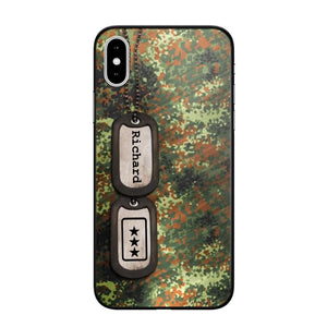 Personalized Sweden Solider/ Veteran Camo Rank 3D Printed Phonecase 22NOV-DT11