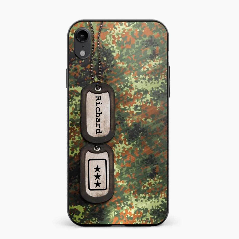 Personalized Sweden Solider/ Veteran Camo Rank 3D Printed Phonecase 22NOV-DT11