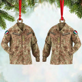 Personalized Italian Solider/ Veteran Uniform Camo Rank Ornament Printed 22NOV-DT15