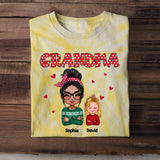 Personalized Grandma Kid Printed Tie Dye Tshirts 22NOV-HQ16