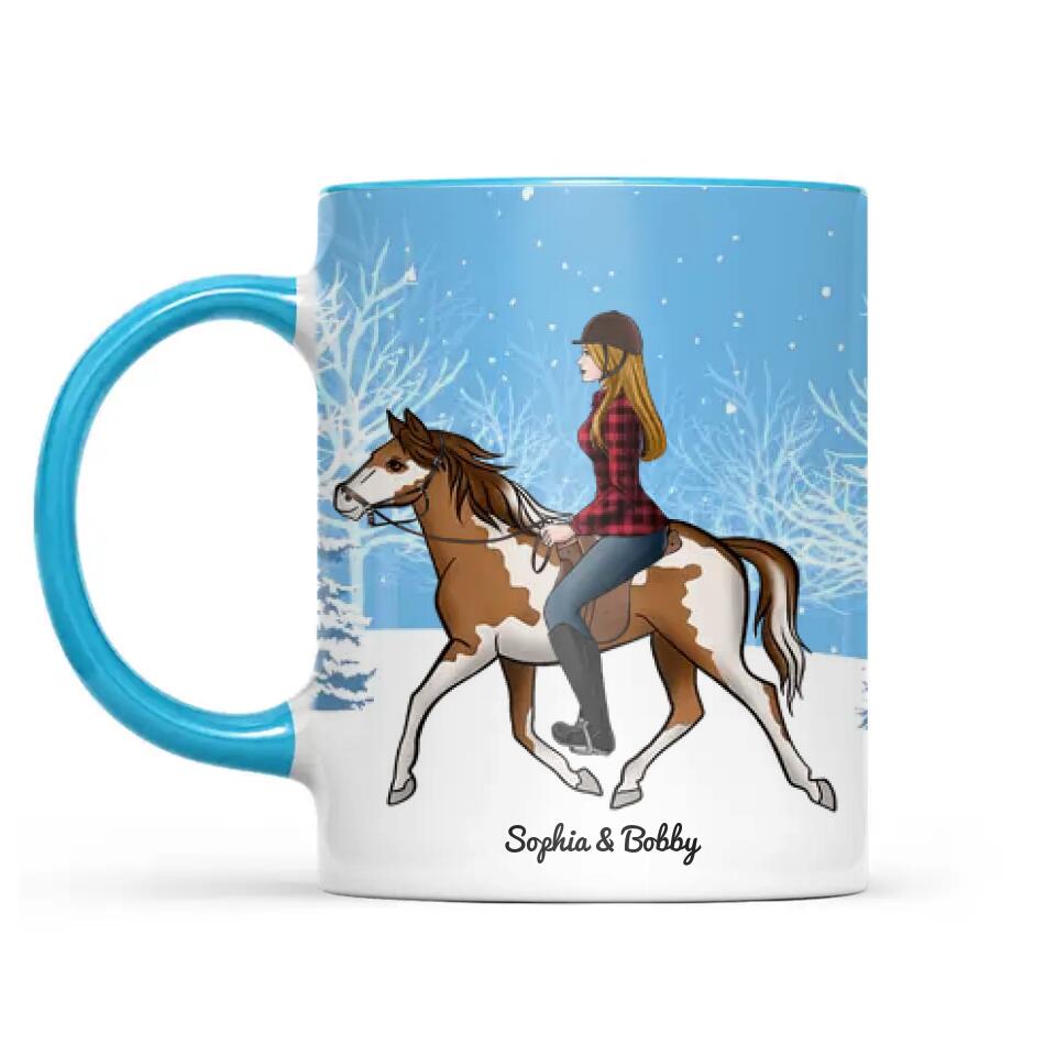 Personalized Horse Girl 3D Printed Accent Mug 22NOV-DT17