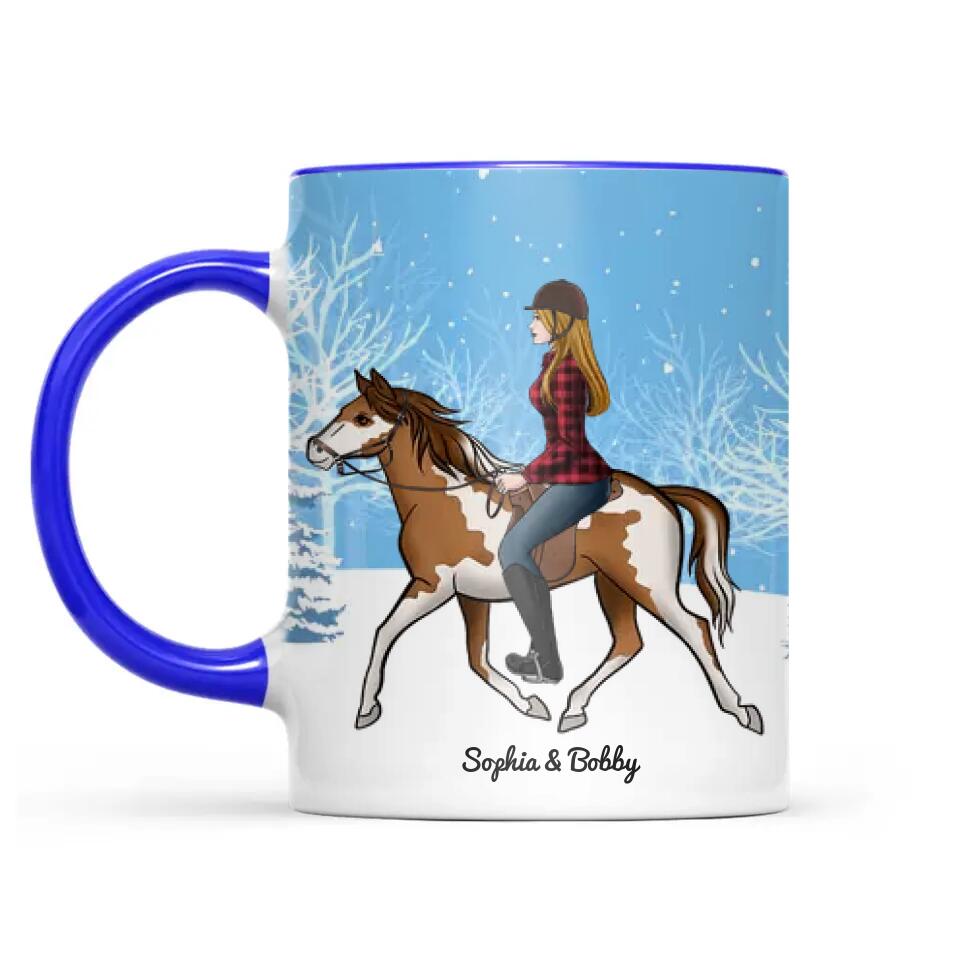 Personalized Horse Girl 3D Printed Accent Mug 22NOV-DT17