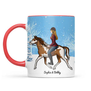 Personalized Horse Girl 3D Printed Accent Mug 22NOV-DT17