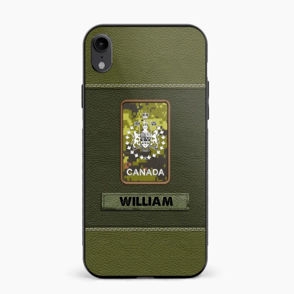 Personalized Canadian Veterans/Soldier Phone Case Printed QTHQ1811