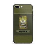 Personalized Canadian Veterans/Soldier Phone Case Printed QTHQ1811