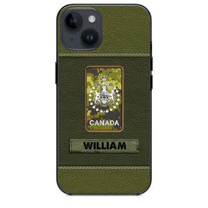 Personalized Canadian Veterans/Soldier Phone Case Printed QTHQ1811