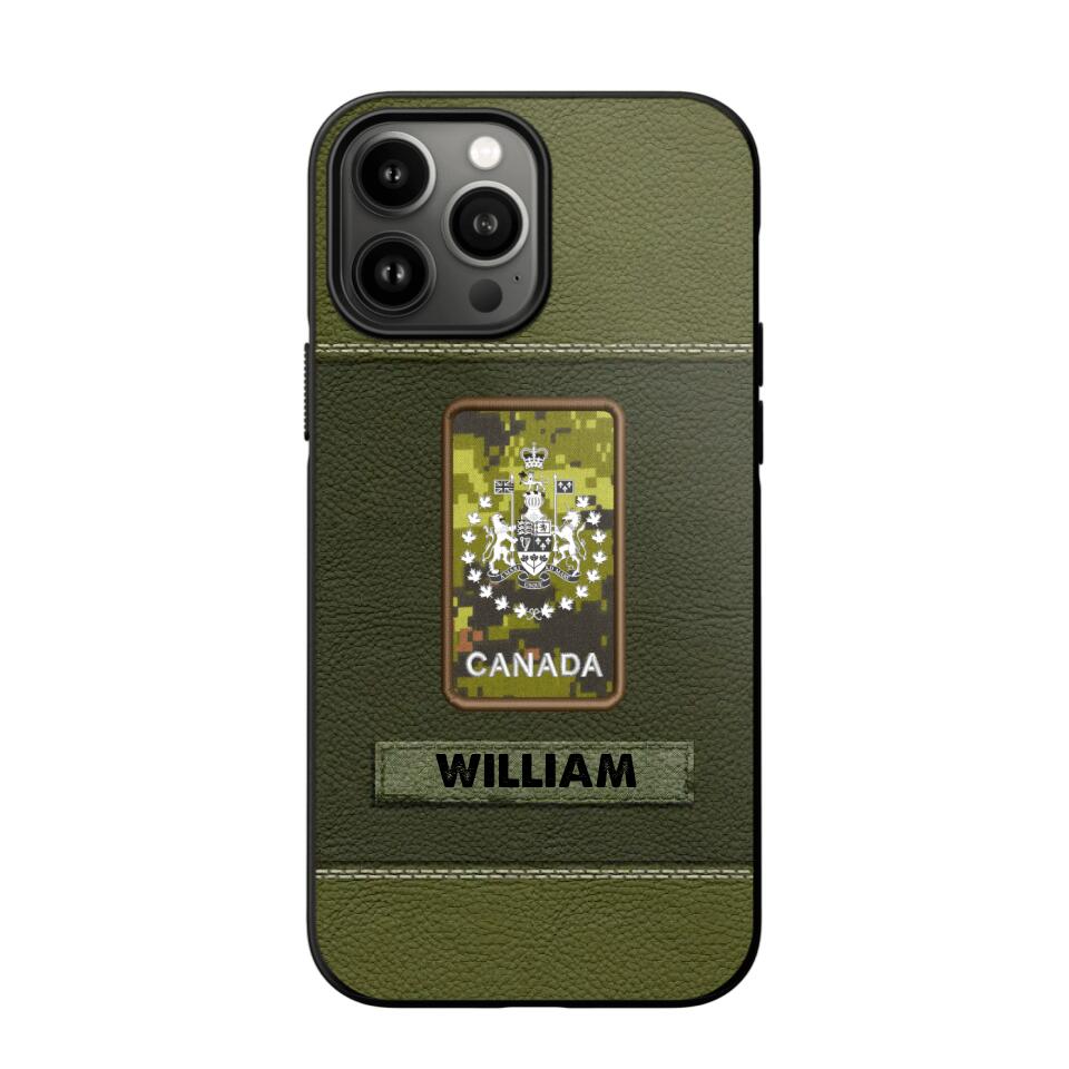 Personalized Canadian Veterans/Soldier Phone Case Printed QTHQ1811