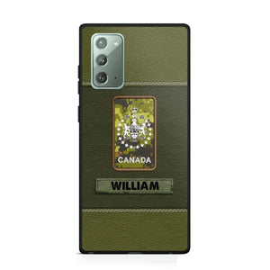 Personalized Canadian Veterans/Soldier Phone Case Printed QTHQ1811