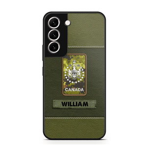 Personalized Canadian Veterans/Soldier Phone Case Printed QTHQ1811