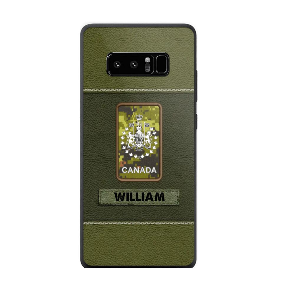 Personalized Canadian Veterans/Soldier Phone Case Printed QTHQ1811