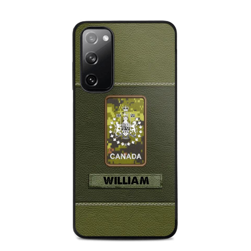 Personalized Canadian Veterans/Soldier Phone Case Printed QTHQ1811