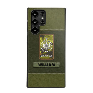 Personalized Canadian Veterans/Soldier Phone Case Printed QTHQ1811