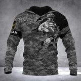 Personalized Canadian Solider/ Veteran Camo With Name and Rank Hoodie 3D Printed QTDT1811