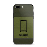 Personalized Australian Solider/ Veteran Camo Rank 3D Printed Phonecase QTHQ2111