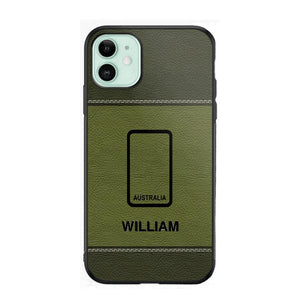 Personalized Australian Solider/ Veteran Camo Rank 3D Printed Phonecase QTHQ2111