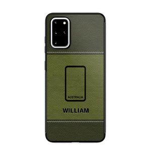 Personalized Australian Solider/ Veteran Camo Rank 3D Printed Phonecase QTHQ2111