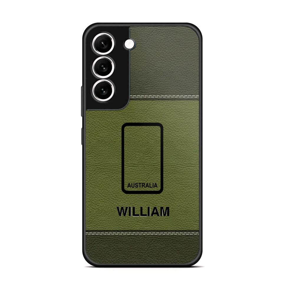 Personalized Australian Solider/ Veteran Camo Rank 3D Printed Phonecase QTHQ2111