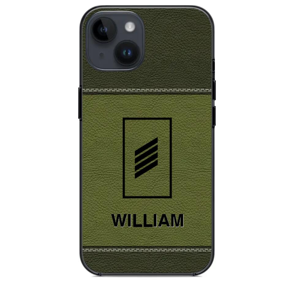 Personalized German Solider/ Veteran Camo Rank 3D Printed Phonecase QTHQ2111