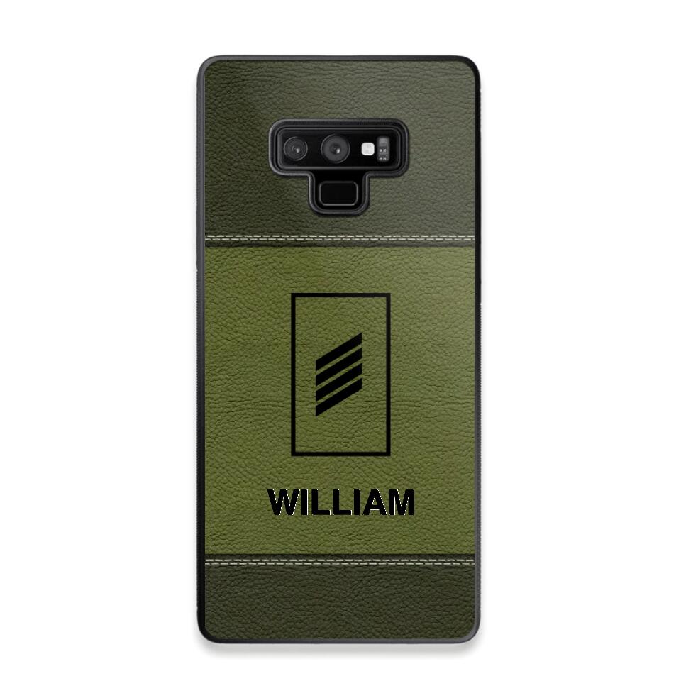 Personalized German Solider/ Veteran Camo Rank 3D Printed Phonecase QTHQ2111