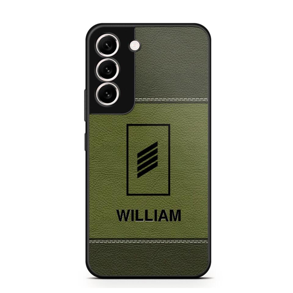 Personalized German Solider/ Veteran Camo Rank 3D Printed Phonecase QTHQ2111