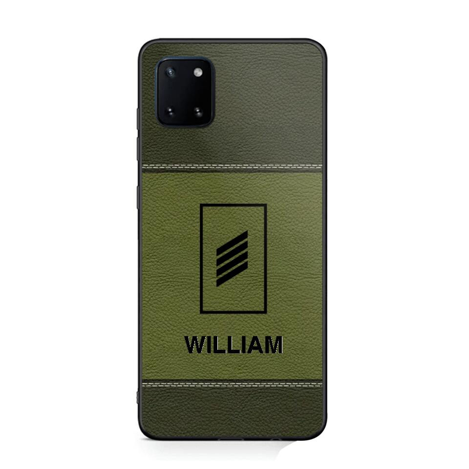 Personalized German Solider/ Veteran Camo Rank 3D Printed Phonecase QTHQ2111