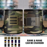 Personalized French Solider/ Veteran Rank Camo Ceramics Mug 22NOV-HY22