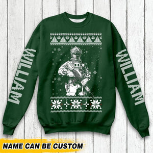 Personalized US Veteran/Solider Christmas Sweater Printed QTHQ2211