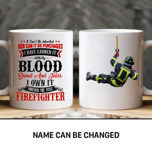 Personalized Australian Firefighter Uniform Forever The Title Firefighter Mug Printed 22NOV-HY28